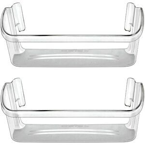 2 Refrigerator Bottom Door Shelf Bin for Frigidaire Electrolux Kenmore 240323002